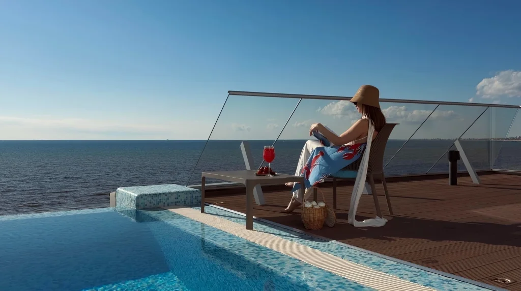 Трёхкомнатные апартаменты с бассейном на террасе и видом на море - 12